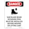 Signmission OSHA Danger Sign, Saw Blade Beam Retaining, 10in X 7in Decal, 7" W, 10" H, Portrait OS-DS-D-710-V-2446 - alternate 1
